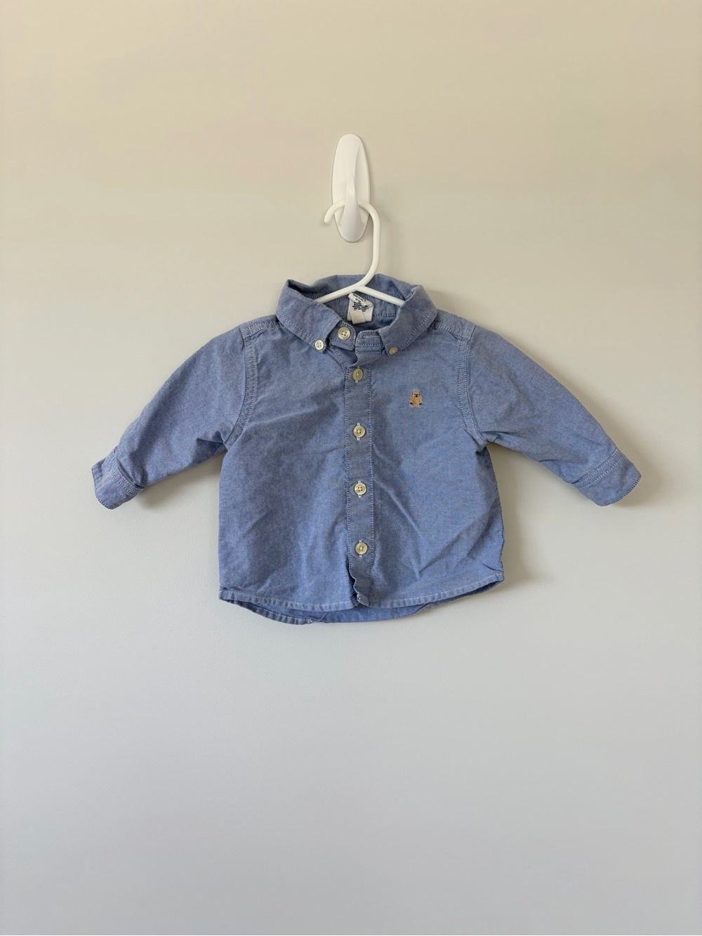 Gap Baby Button-Down Shirt in Light Blue